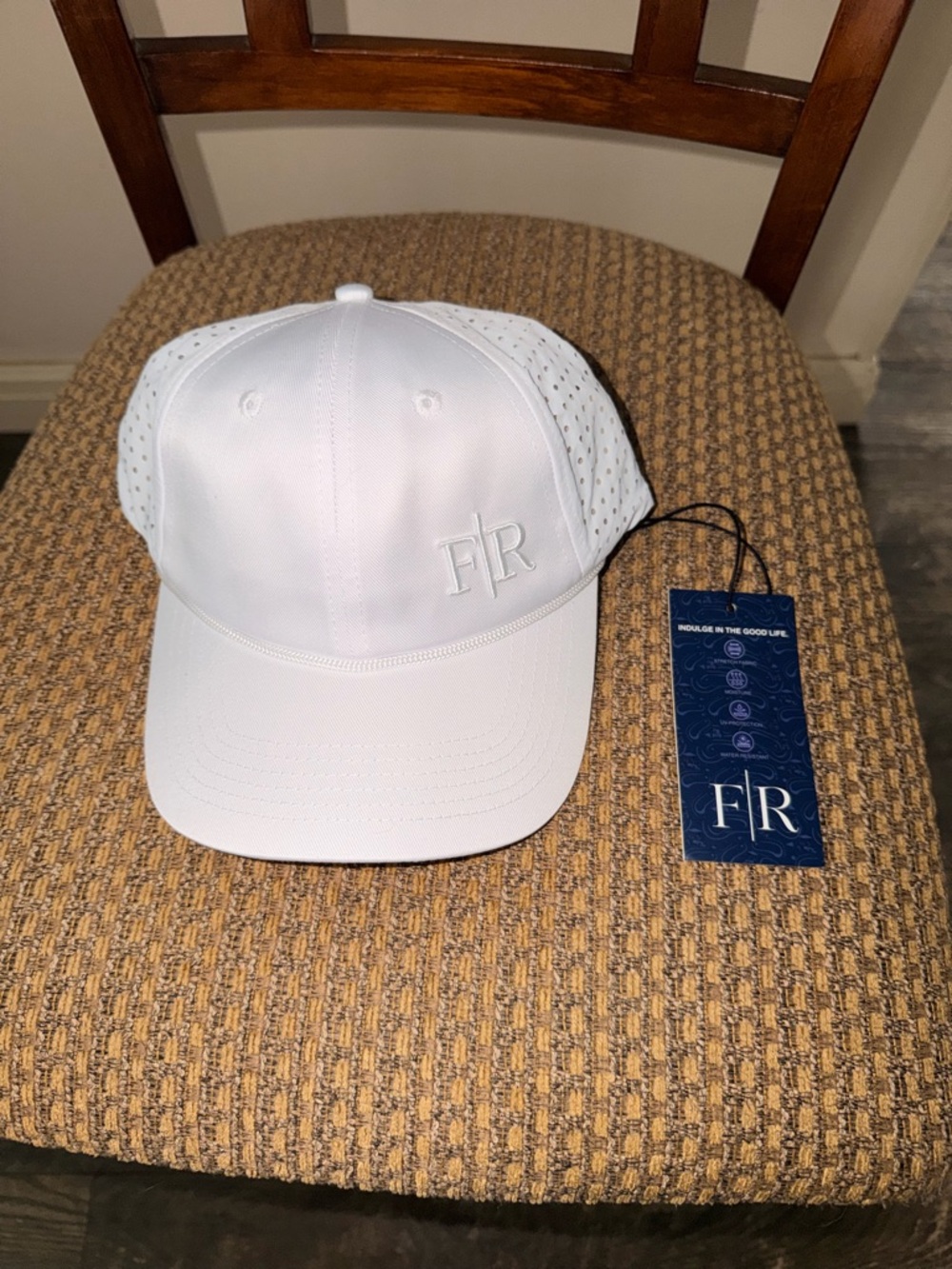 NWT Felix Rex Hat Cap White One Size Adjustable Athletic Quick Dry Golf Easy Fit